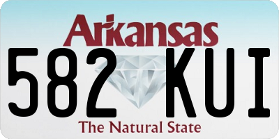 AR license plate 582KUI