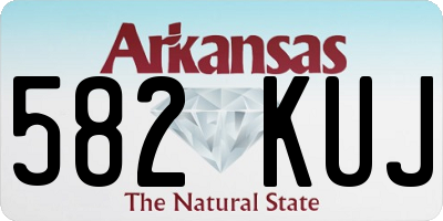 AR license plate 582KUJ