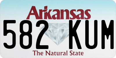 AR license plate 582KUM