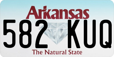 AR license plate 582KUQ