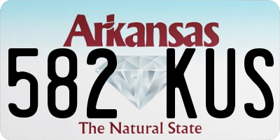 AR license plate 582KUS