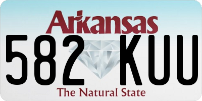 AR license plate 582KUU