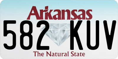 AR license plate 582KUV