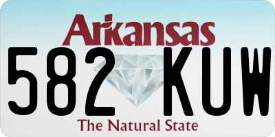 AR license plate 582KUW