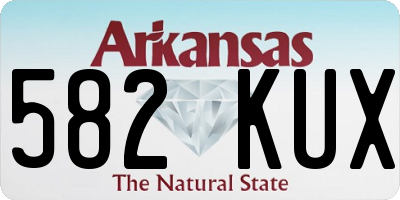 AR license plate 582KUX