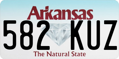AR license plate 582KUZ