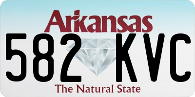 AR license plate 582KVC