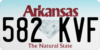AR license plate 582KVF