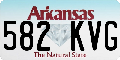 AR license plate 582KVG