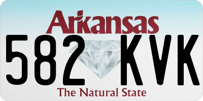AR license plate 582KVK