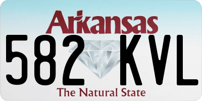 AR license plate 582KVL