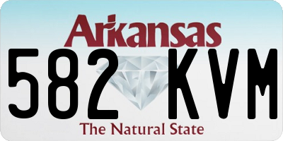 AR license plate 582KVM