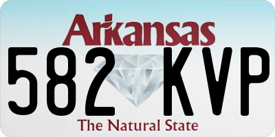 AR license plate 582KVP