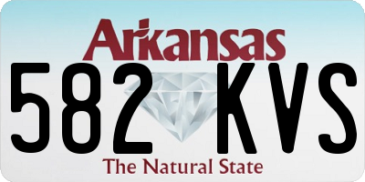 AR license plate 582KVS