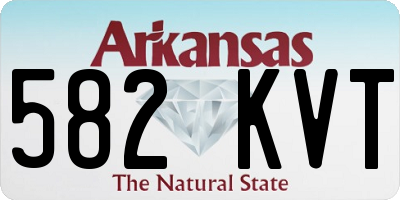 AR license plate 582KVT