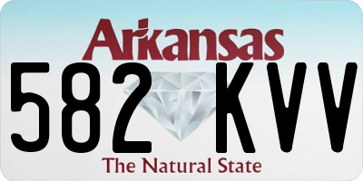 AR license plate 582KVV