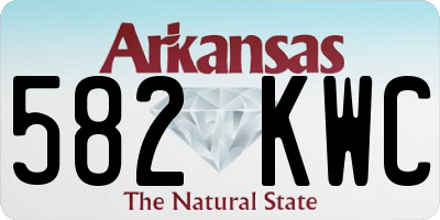 AR license plate 582KWC
