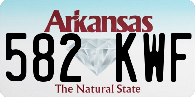 AR license plate 582KWF