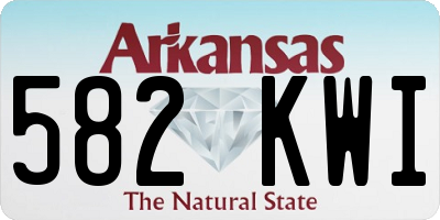 AR license plate 582KWI