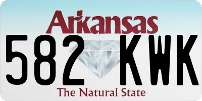 AR license plate 582KWK
