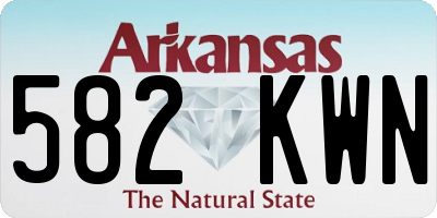 AR license plate 582KWN