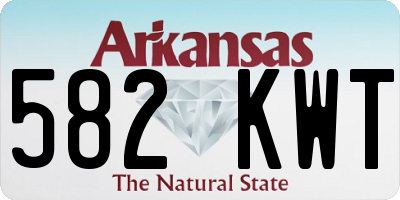 AR license plate 582KWT