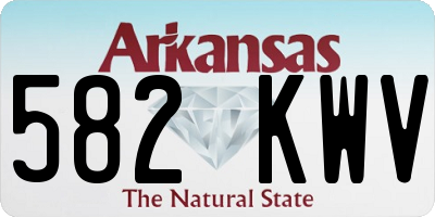 AR license plate 582KWV
