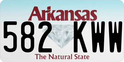 AR license plate 582KWW