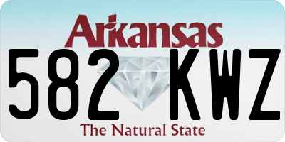 AR license plate 582KWZ