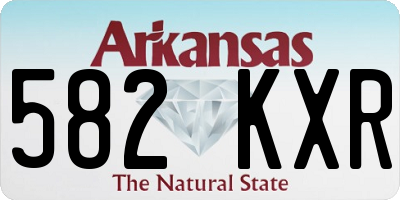 AR license plate 582KXR