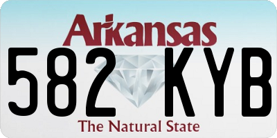 AR license plate 582KYB