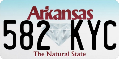 AR license plate 582KYC