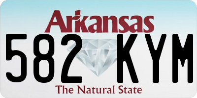 AR license plate 582KYM