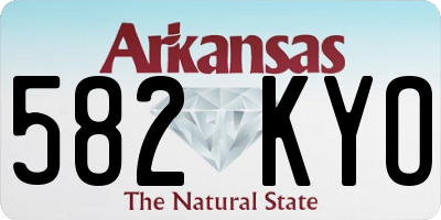 AR license plate 582KYO