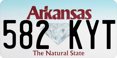 AR license plate 582KYT