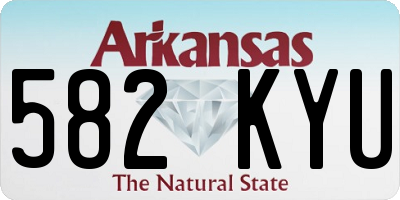 AR license plate 582KYU