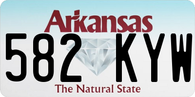 AR license plate 582KYW