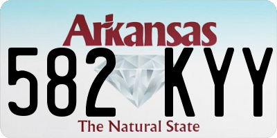 AR license plate 582KYY