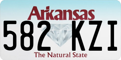 AR license plate 582KZI