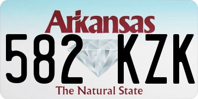 AR license plate 582KZK
