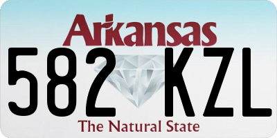 AR license plate 582KZL