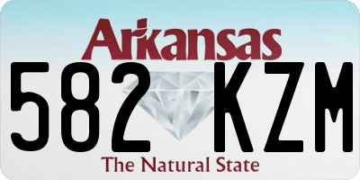 AR license plate 582KZM