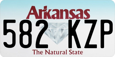 AR license plate 582KZP
