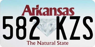 AR license plate 582KZS