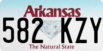 AR license plate 582KZY