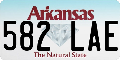 AR license plate 582LAE