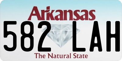 AR license plate 582LAH