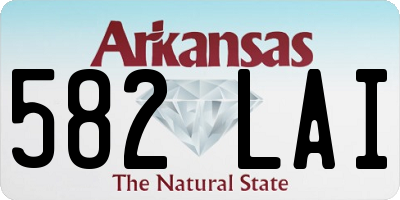 AR license plate 582LAI