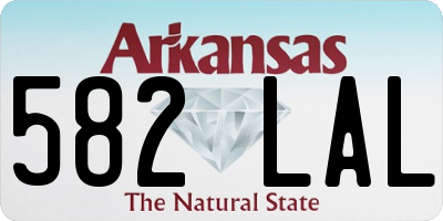 AR license plate 582LAL