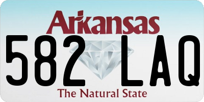AR license plate 582LAQ